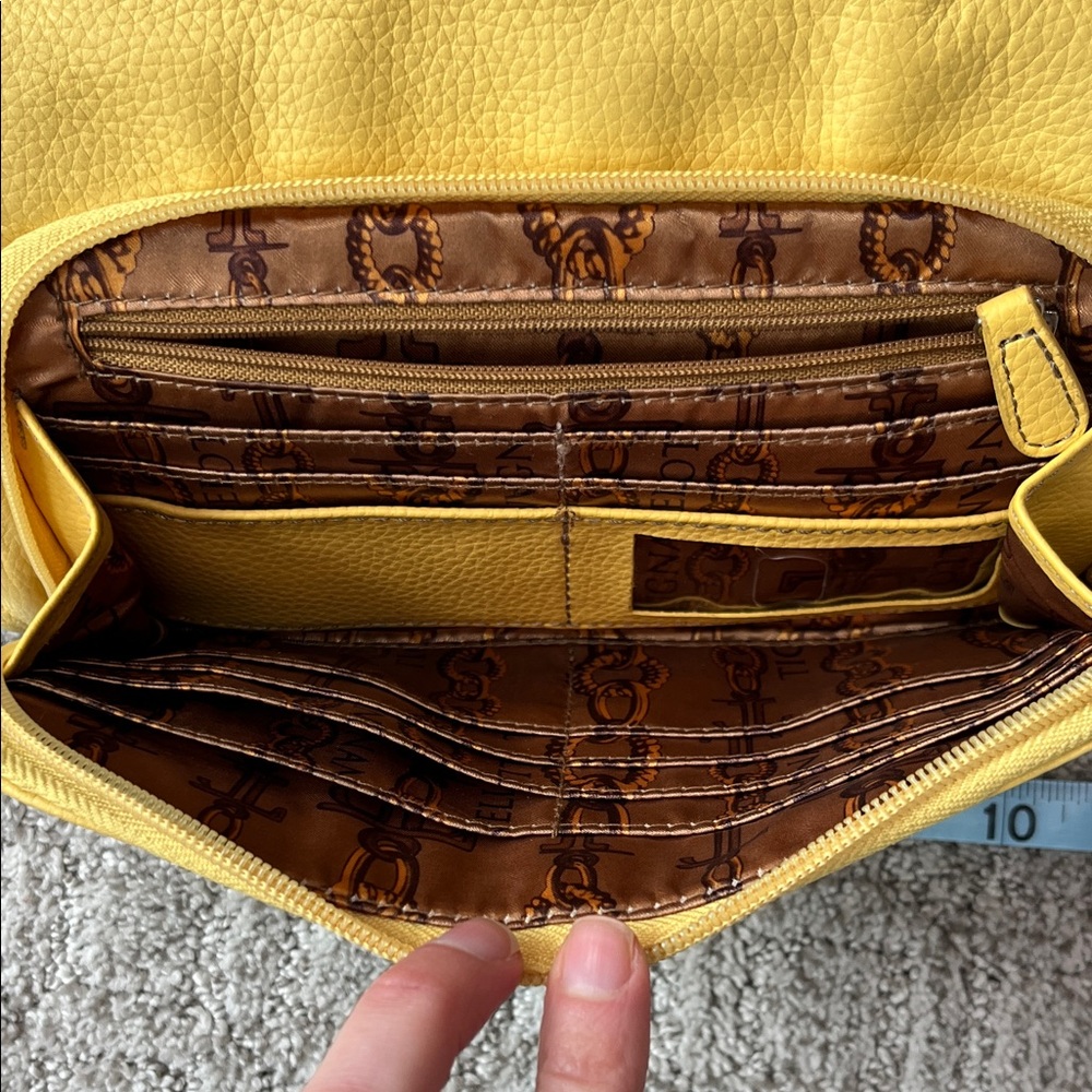 Versatile Tignanello Purse in Sunshine Yellow - Picture 4 of 9